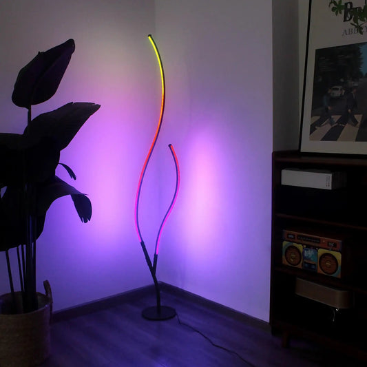 Spiral Floor Lamp, Dimmable LED