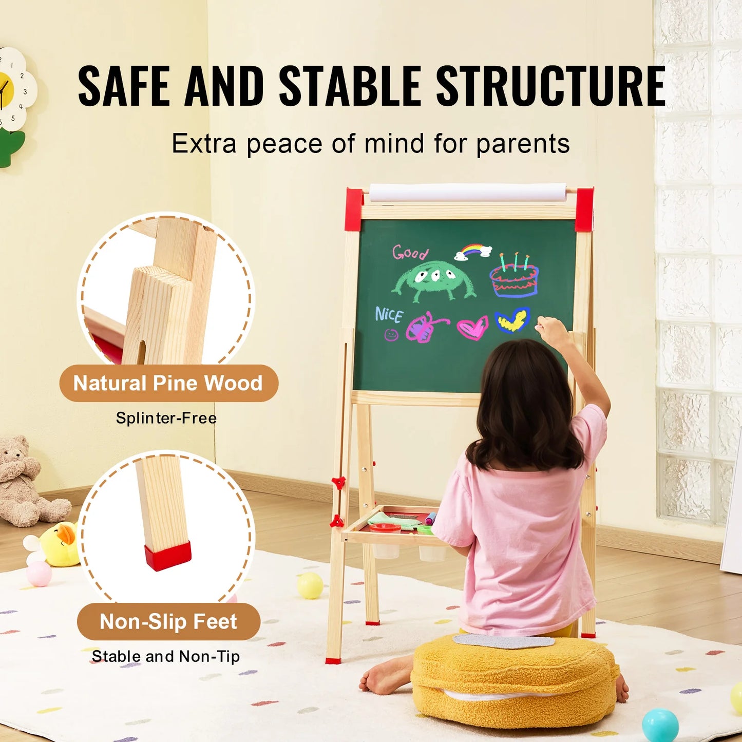 Children Magnetic Drawing Board Double-Sided