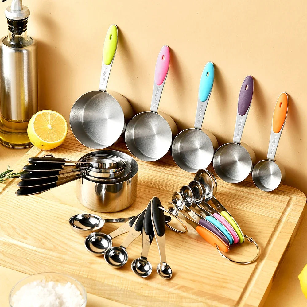Stainless Steel Measuring Cups And Spoons