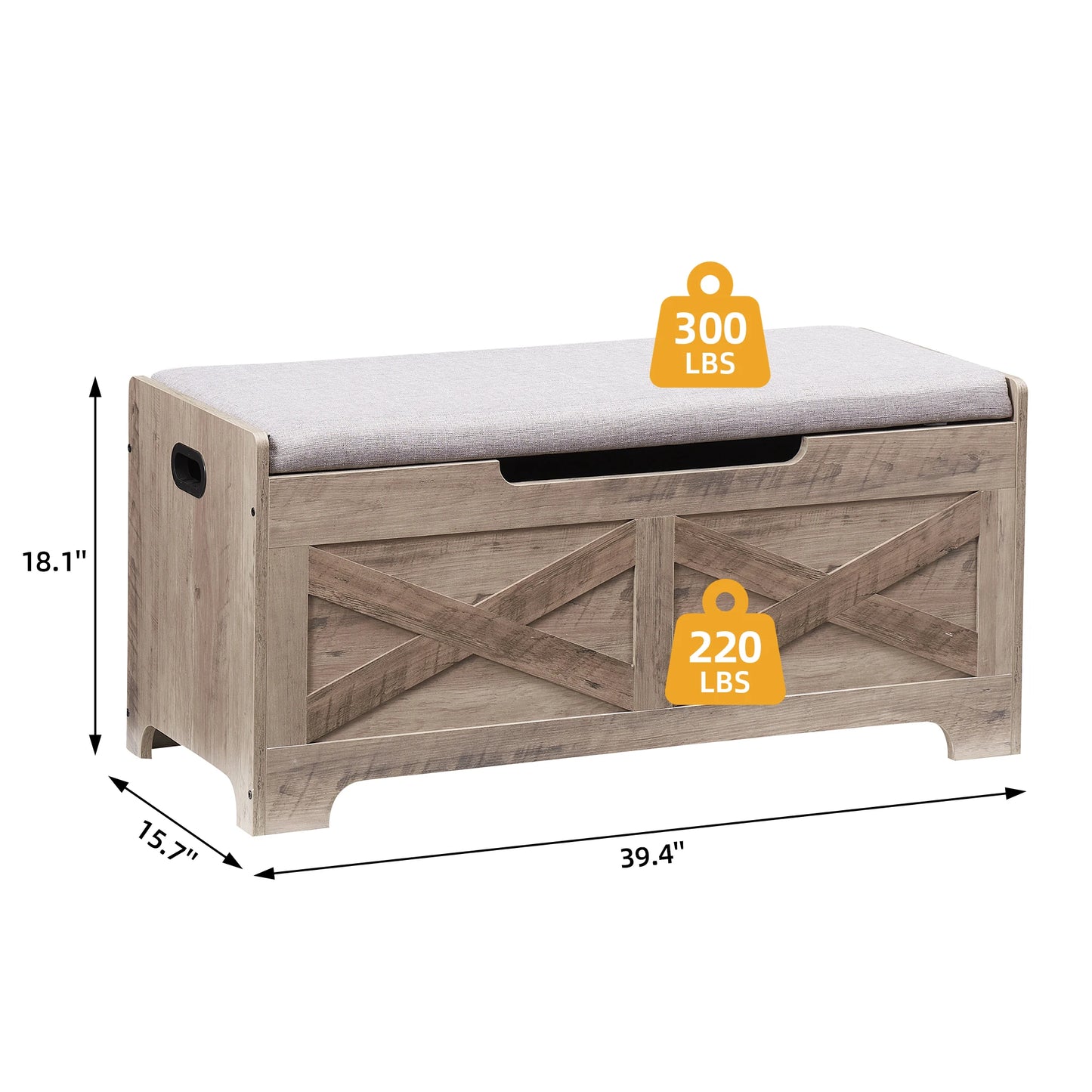 Storage Chest with Liftable Top