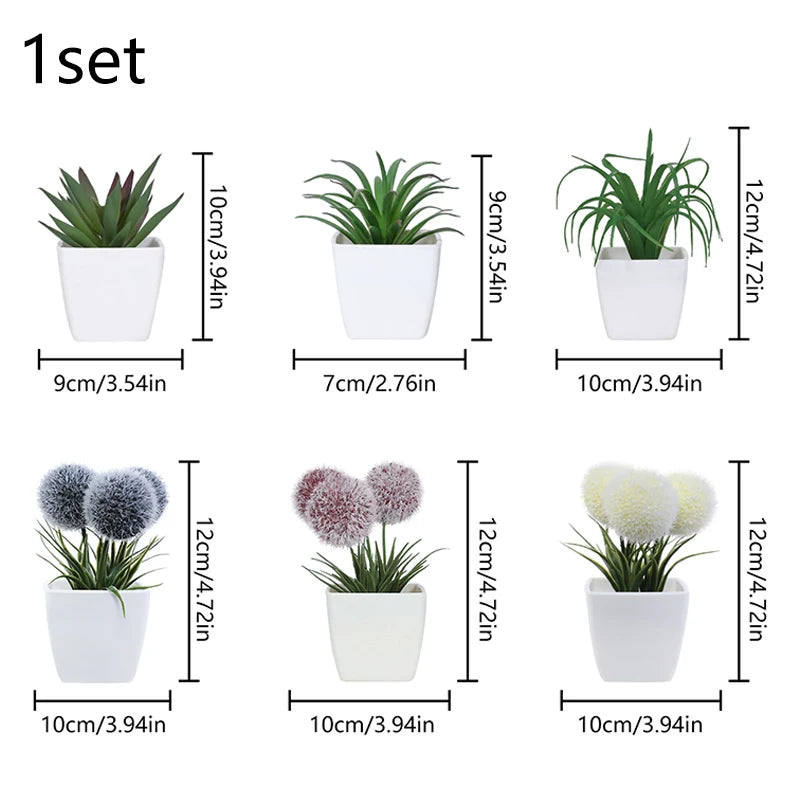 1SET Simulation Mini Potted Plant