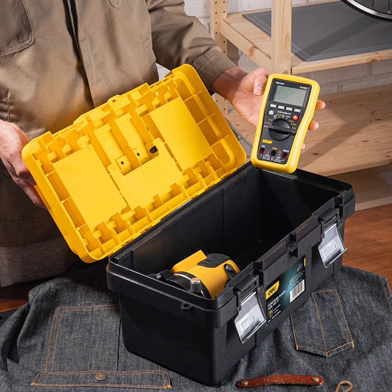 Tool Box Storage Organizer with Secure Latch