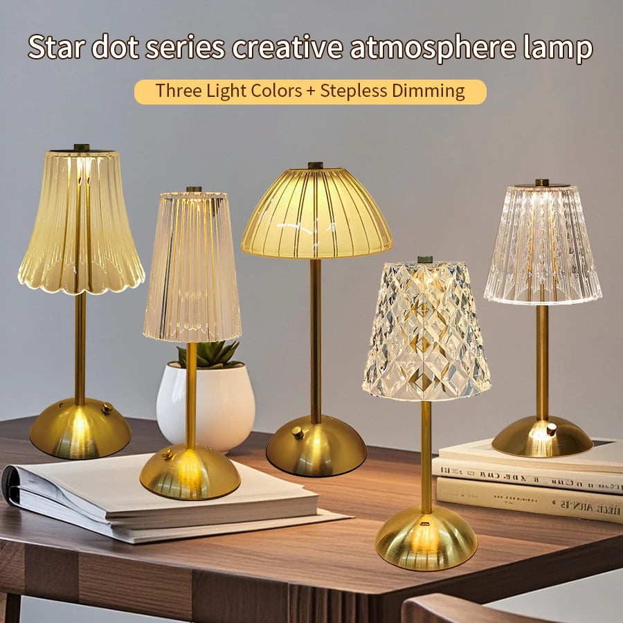 LED Table Lamp Touch Sensor Dimmable Night Light