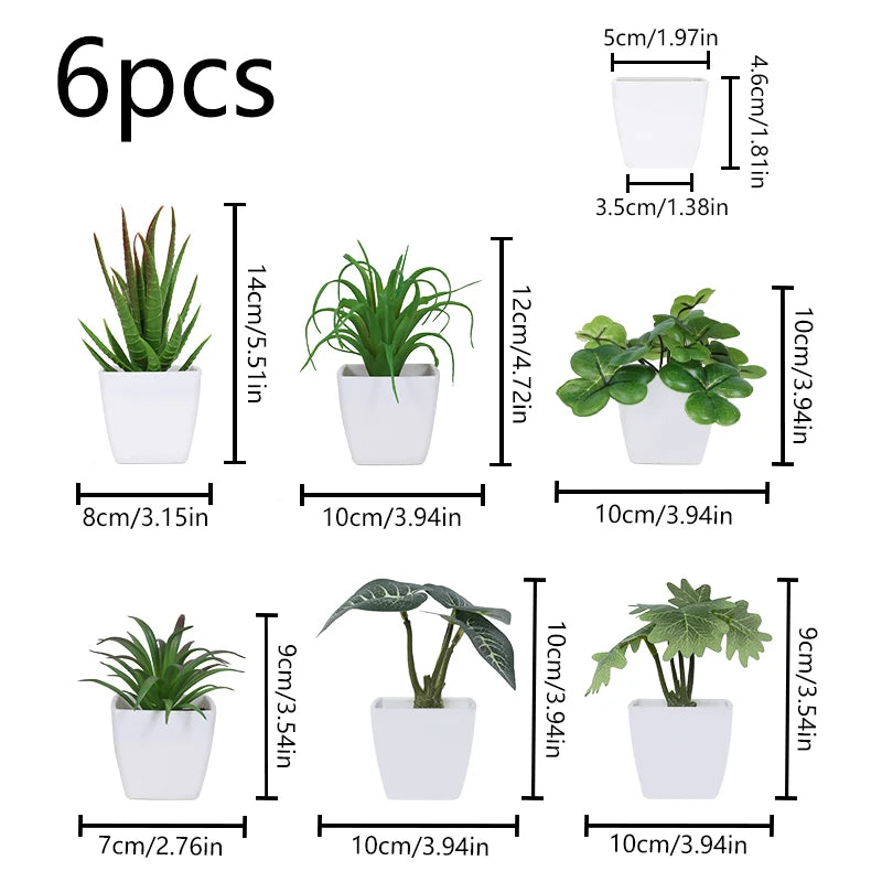1SET Simulation Mini Potted Plant