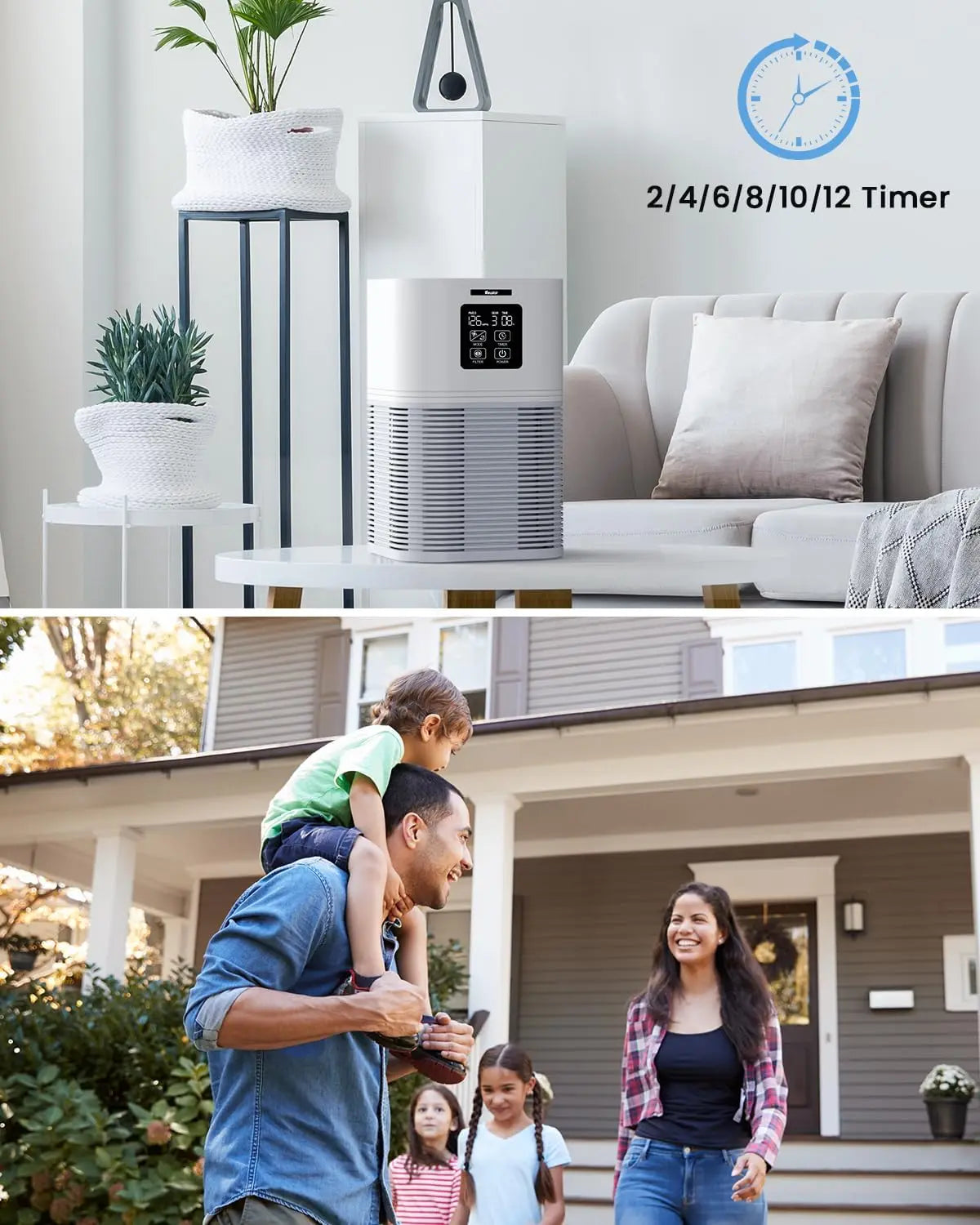 2 in 1 Air Purifier, Odor Eliminator