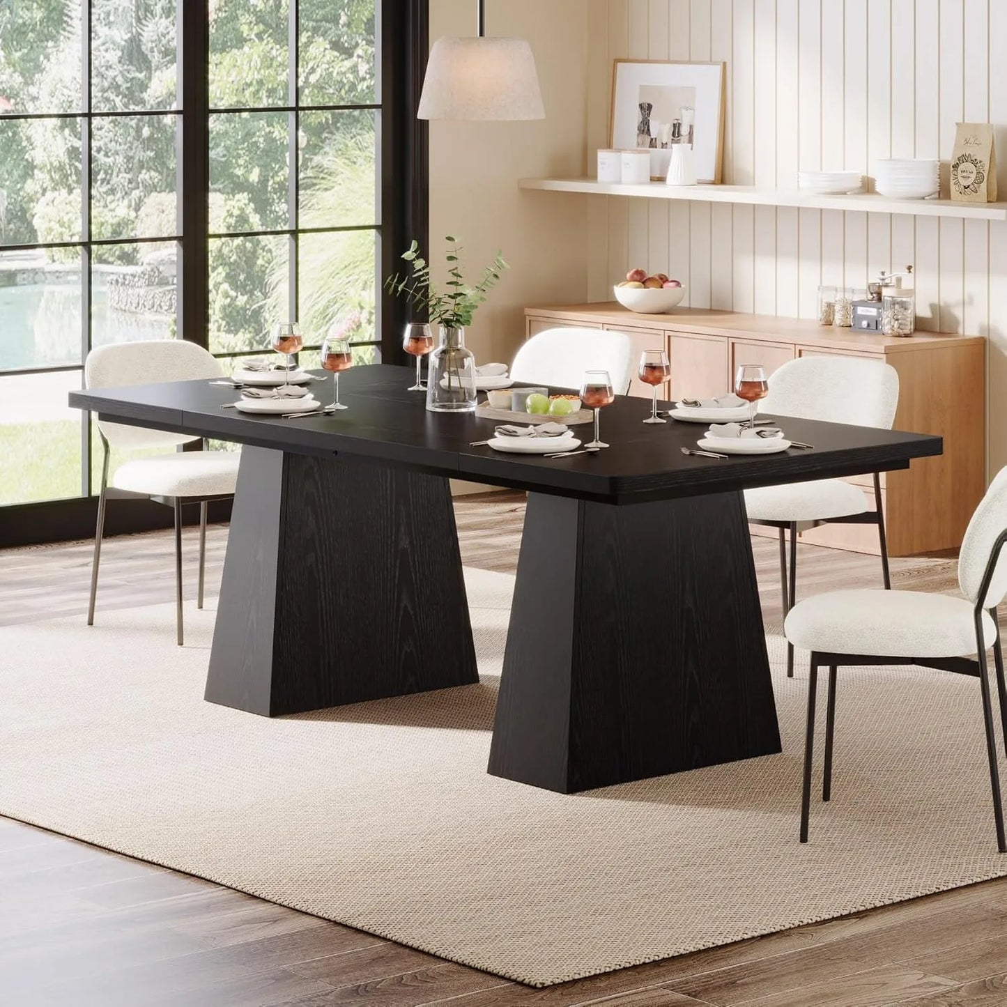 Black Dining Table for 4-6