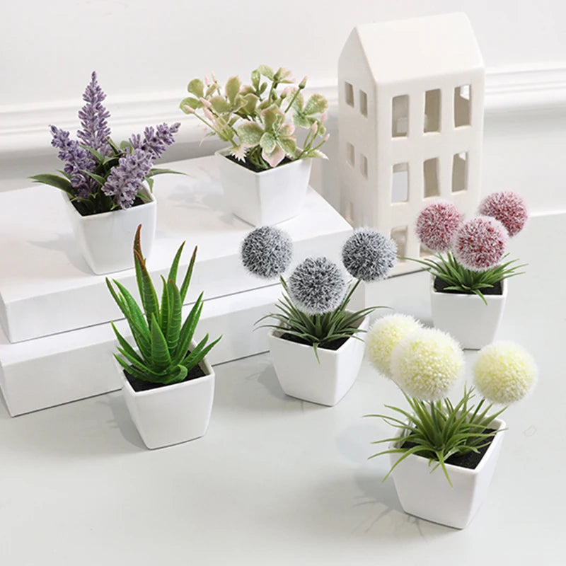 1SET Simulation Mini Potted Plant