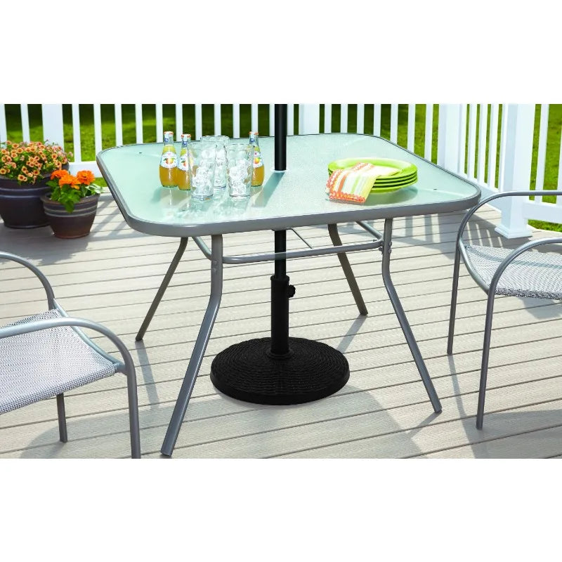 22lb Black Round Coated Resin Umbrella Base