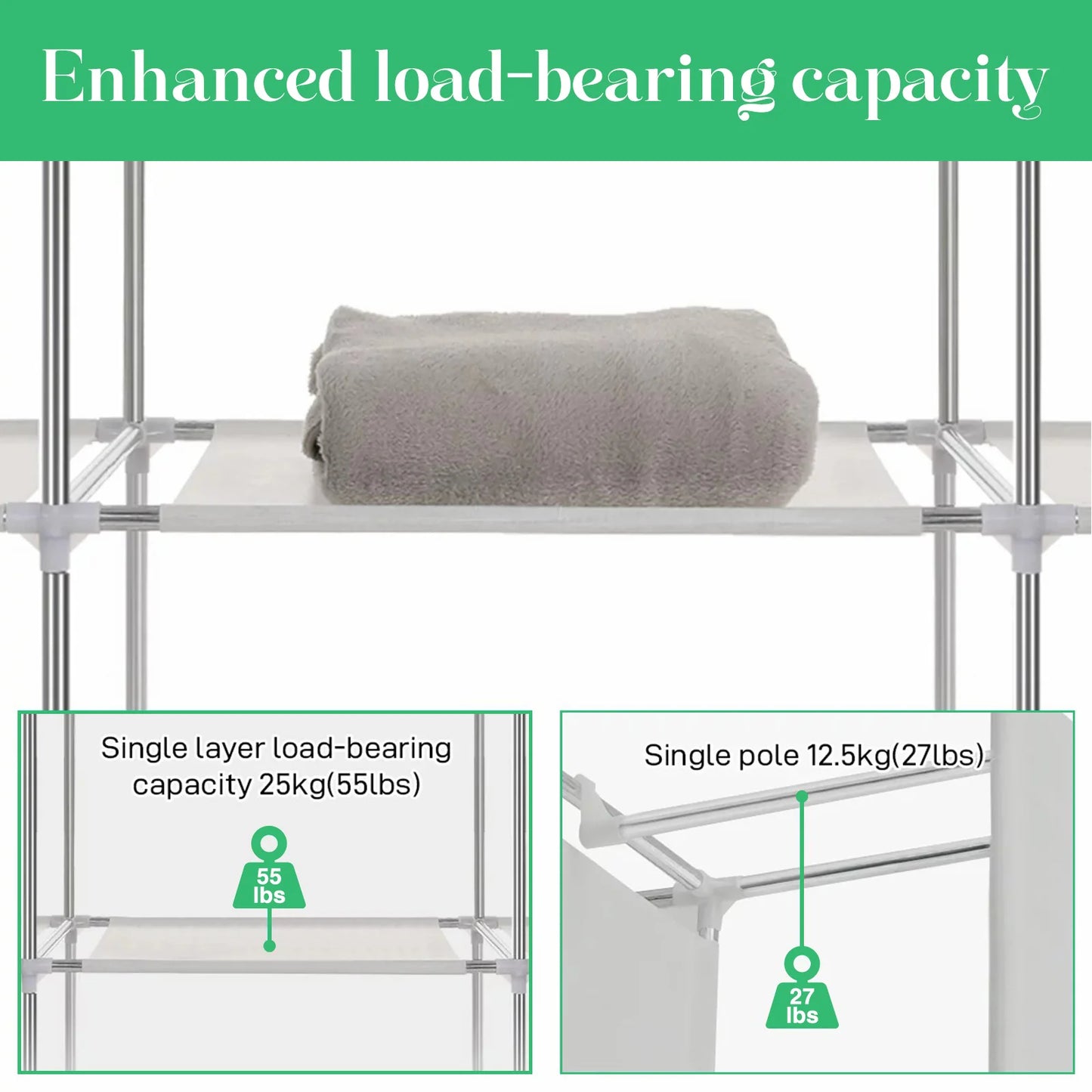Closet Organizer Storage Rack