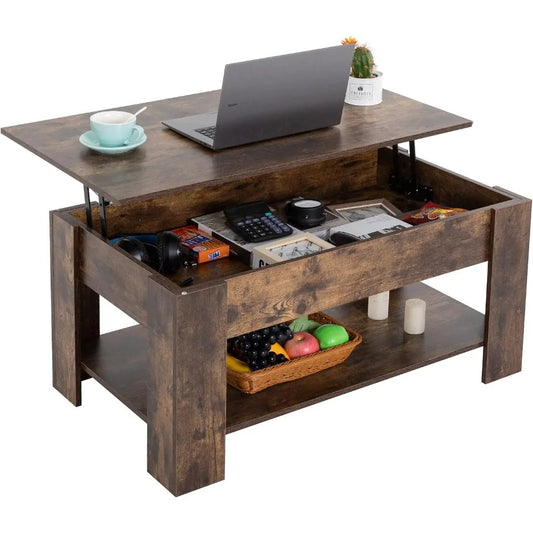 Lift Top Coffee Table with Hidden Compartment