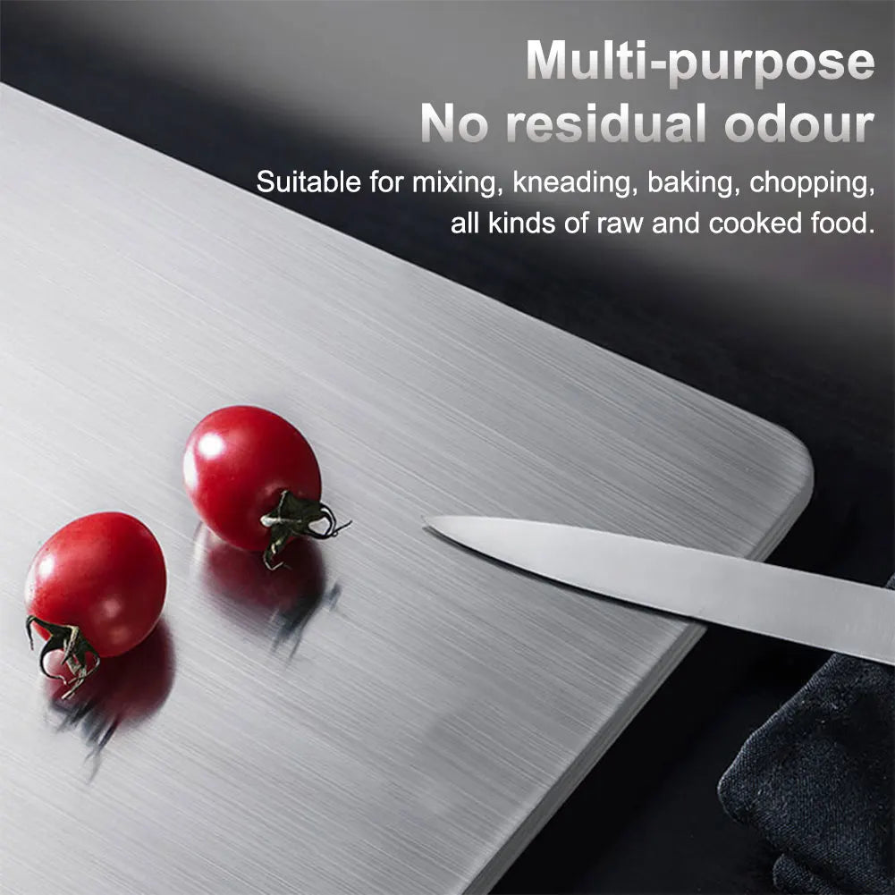 Stainless Steel Cutting Board Double Sided
