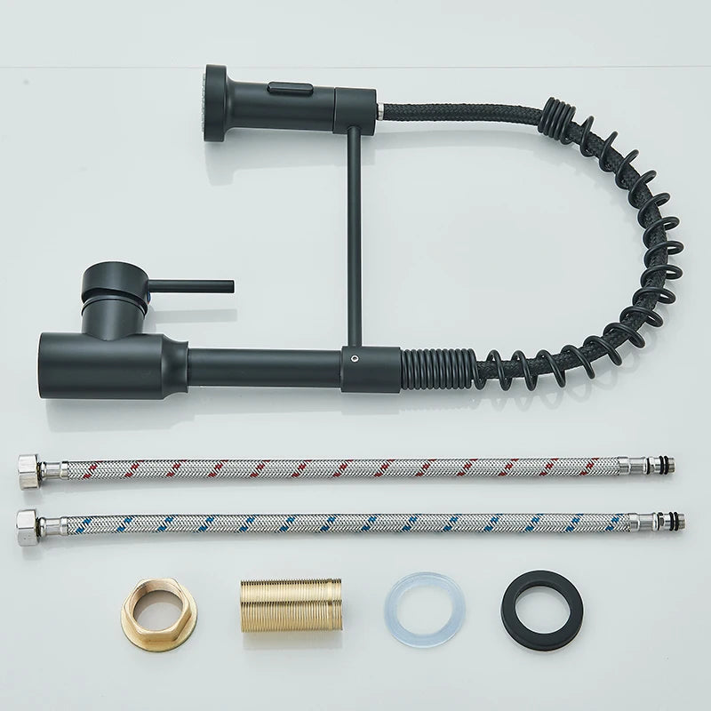 Pull Down Kitchen Faucet 360° Swivel Nozzle
