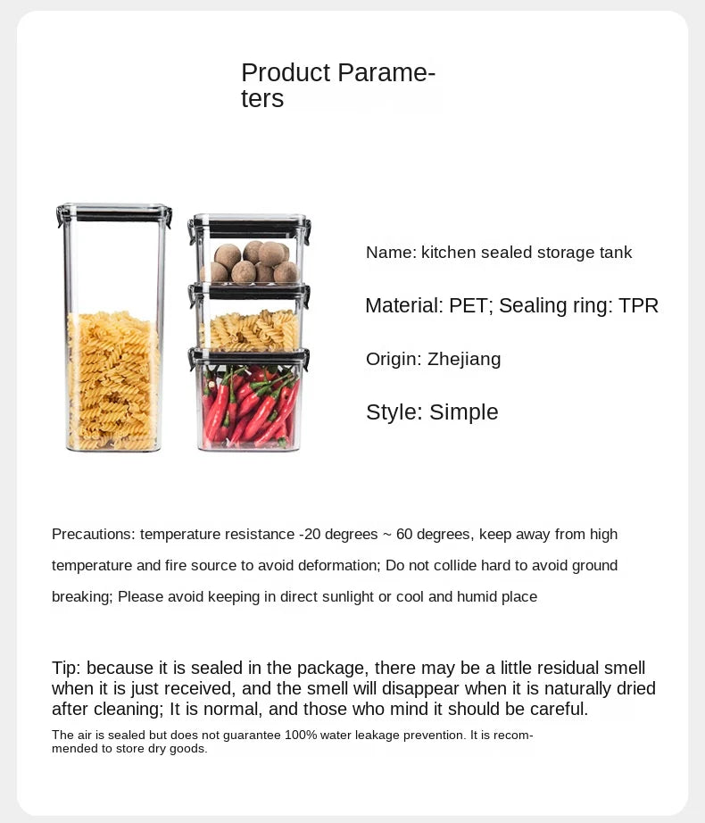 Sealed Kitchen Storage Jar Set