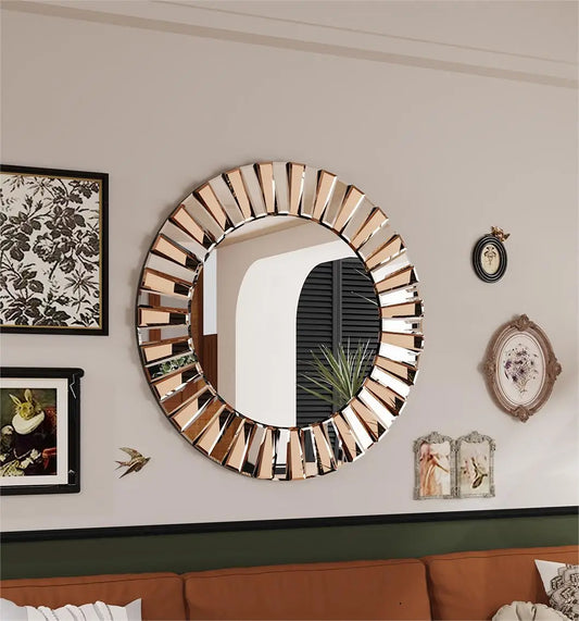Round Starburst Mirror
