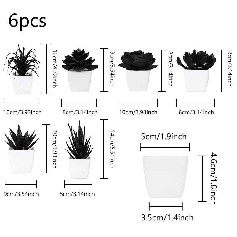 1SET Simulation Mini Potted Plant