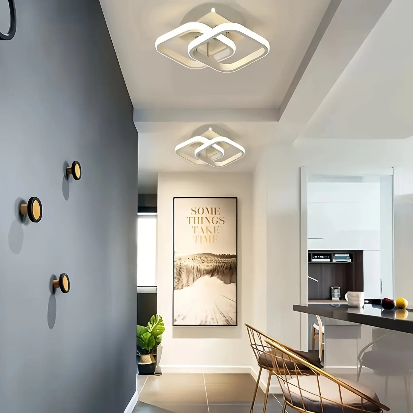 Double-Sided Square Ceiling Light