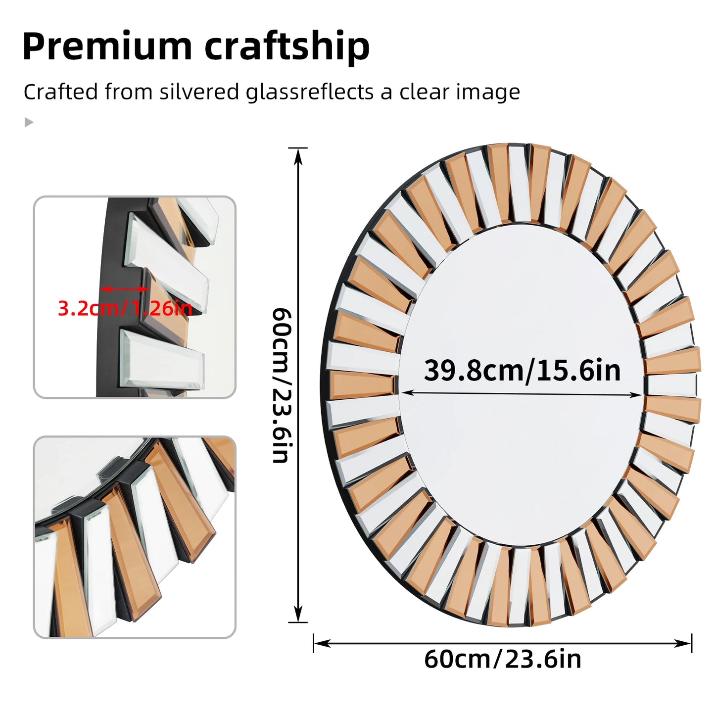 Round Starburst Mirror