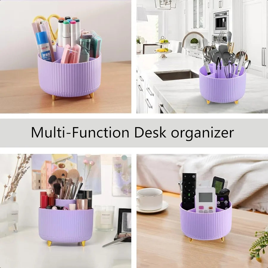 Purple 360°Pen Holder And Accessories