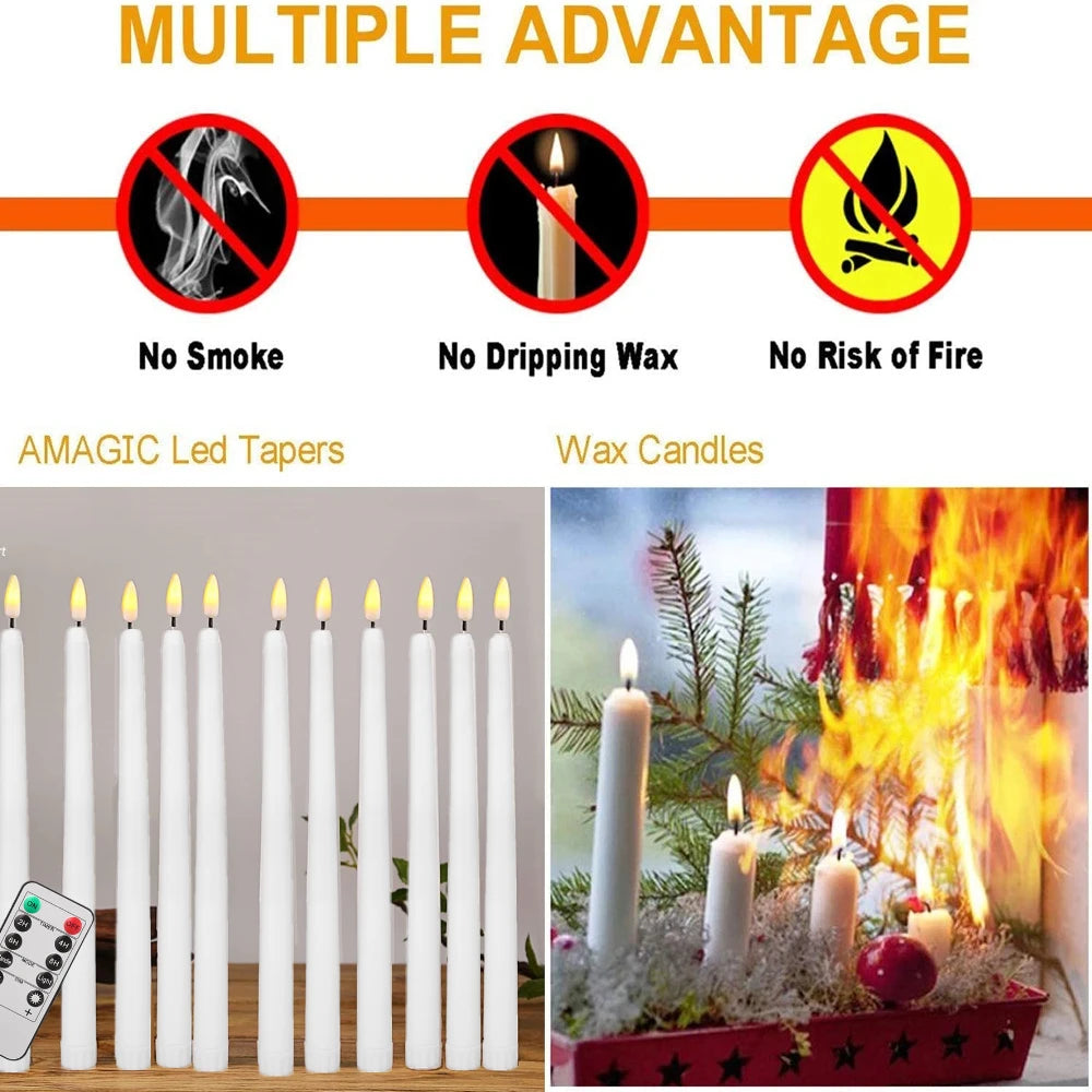 Candle Flameless Flickering LED Battery Operated