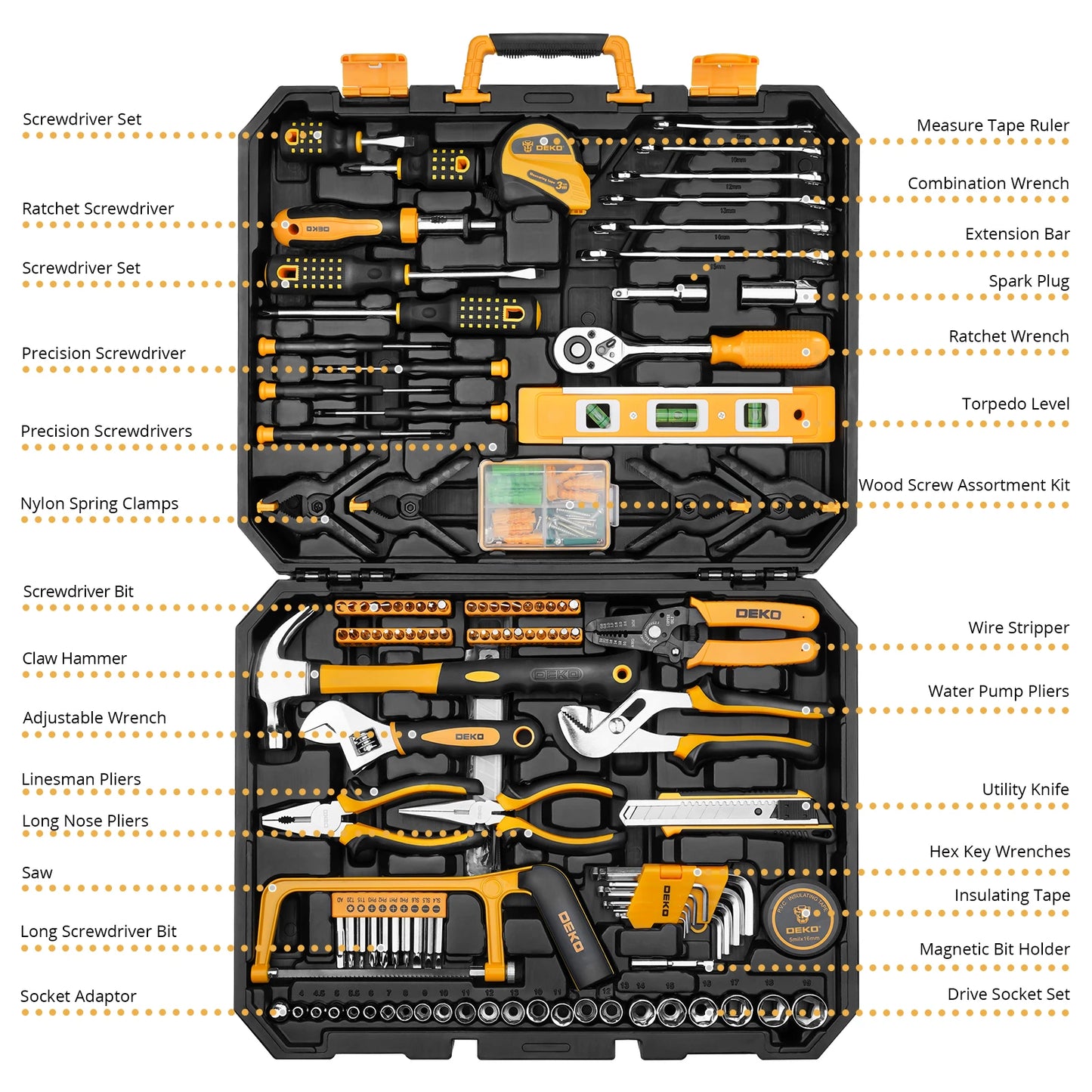 228Pc Socket Wrench Tool Set