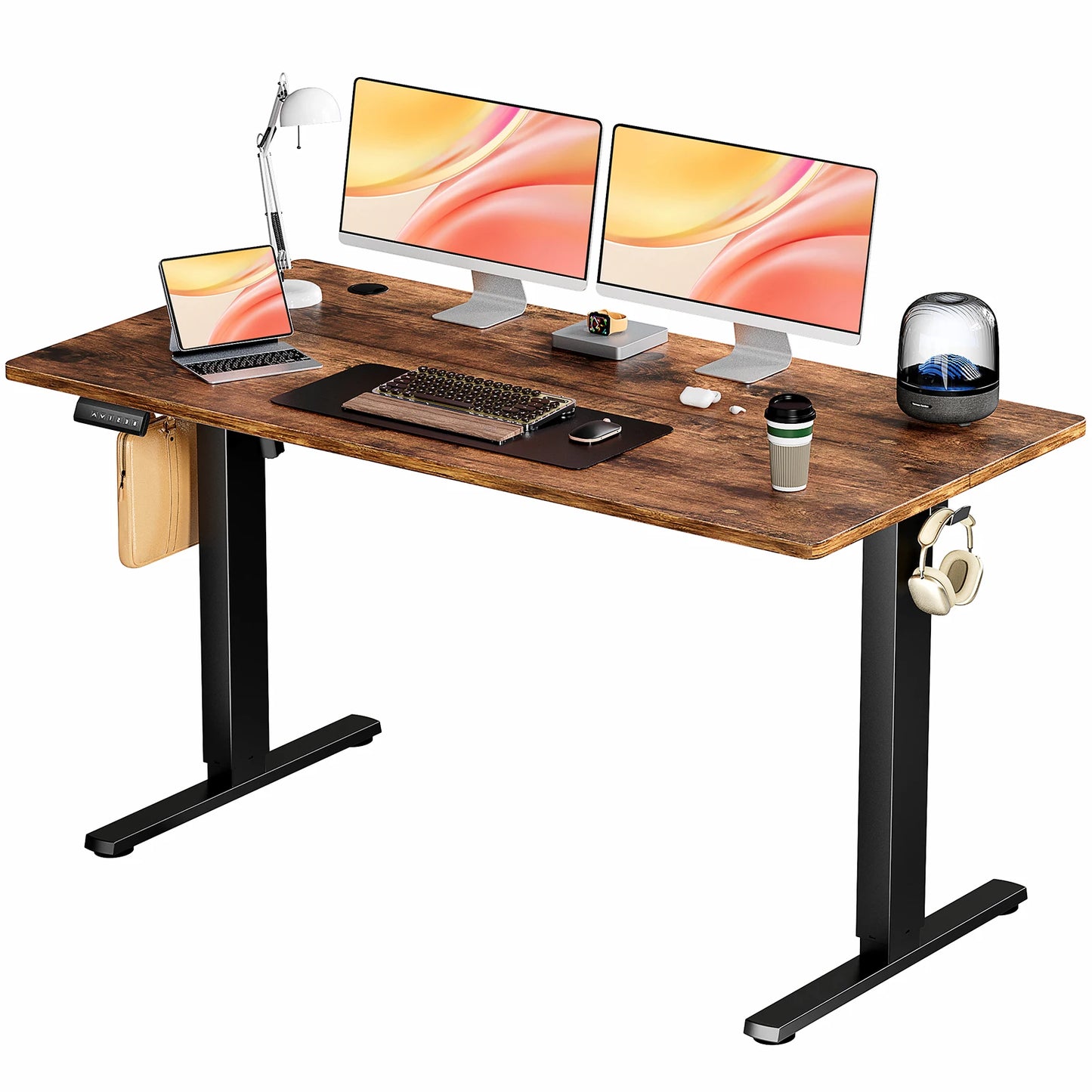 Computer Desk Electric Standing Height Adjustable 55x24 Inch