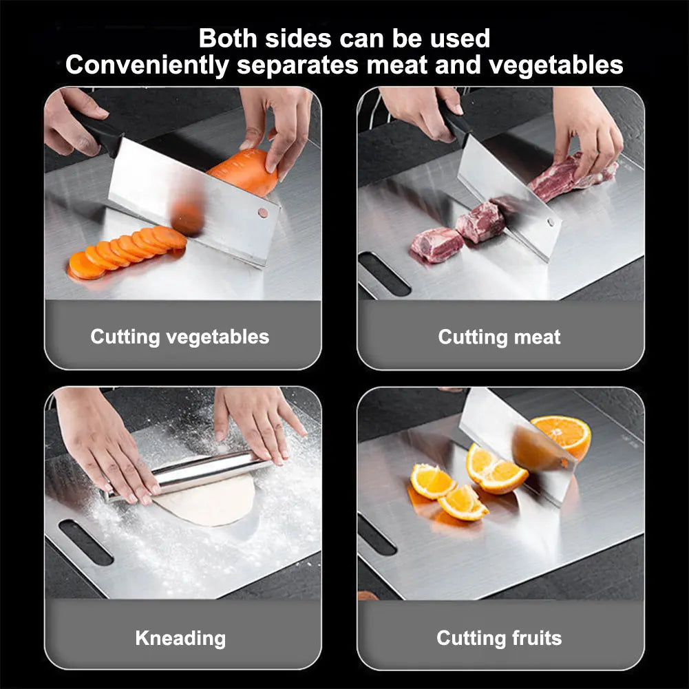 Stainless Steel Cutting Board Double Sided