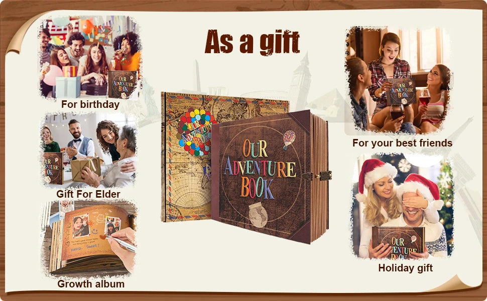 Our Adventure Book 146 Page Photo Album Scrapbook
