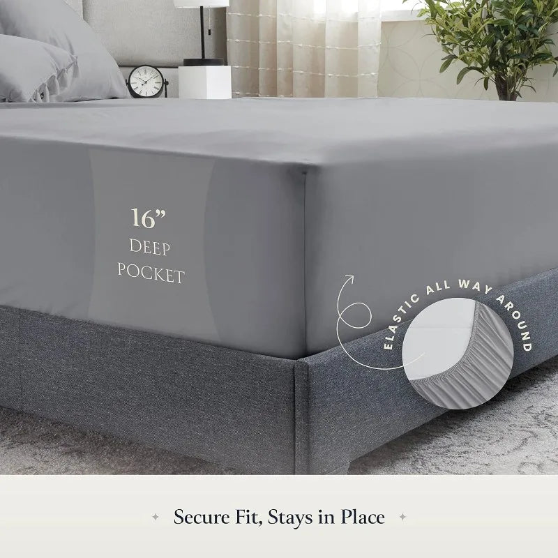 6 Piece Bed Sheets for Queen Size Bed