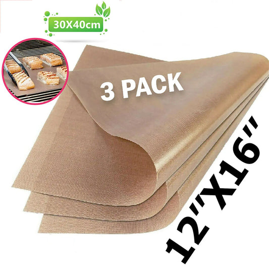 3pcs Reusable Heat Resistant Baking Mat