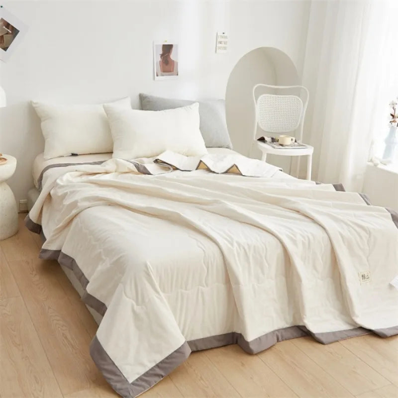 Pure cotton summer quilt, breathable air conditioning