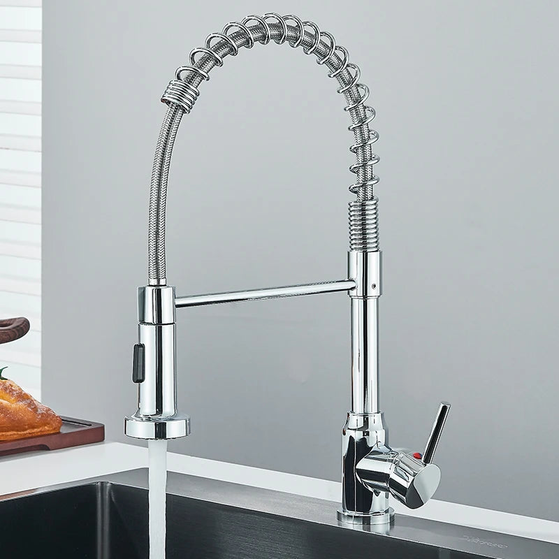 Pull Down Kitchen Faucet 360° Swivel Nozzle