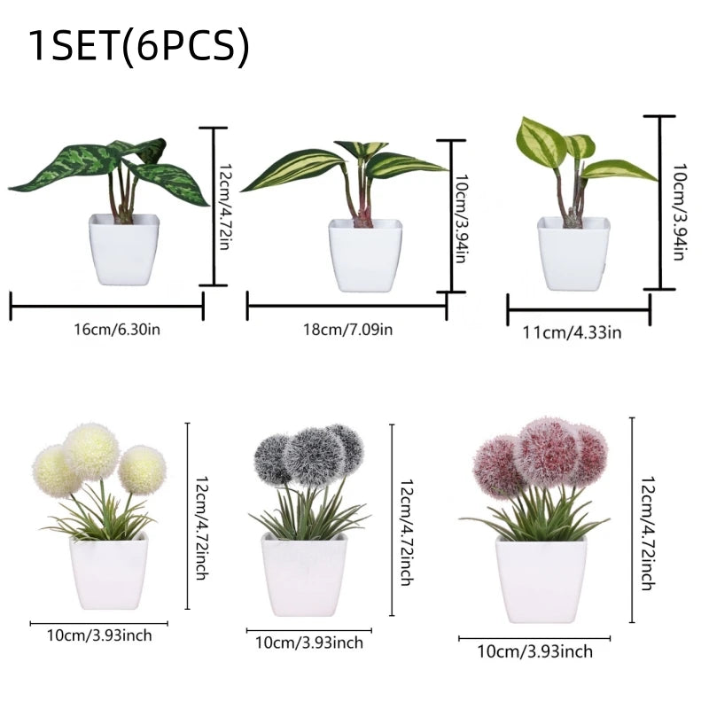 1SET Simulation Mini Potted Plant
