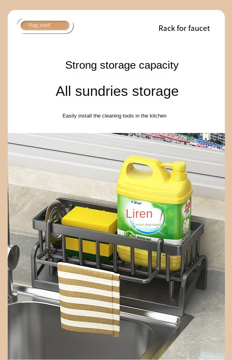 Kitchen Cleaning Cloth Storage Draining Rack