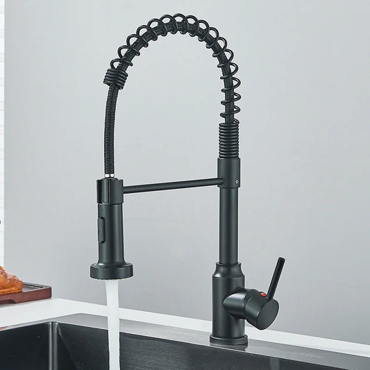 Pull Down Kitchen Faucet 360° Swivel Nozzle