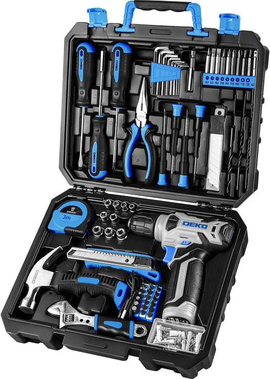 Drill Set with 8V Blue Cordless Drill