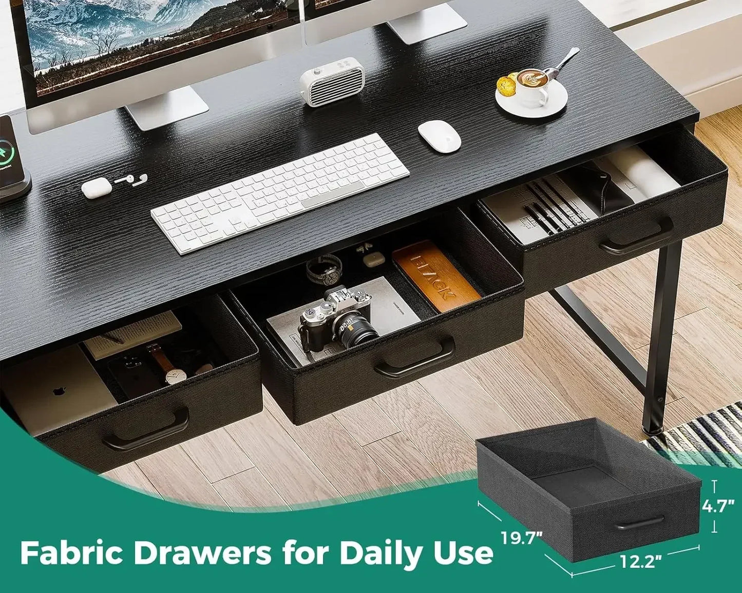 61" Reversible L Shaped Computer Desk