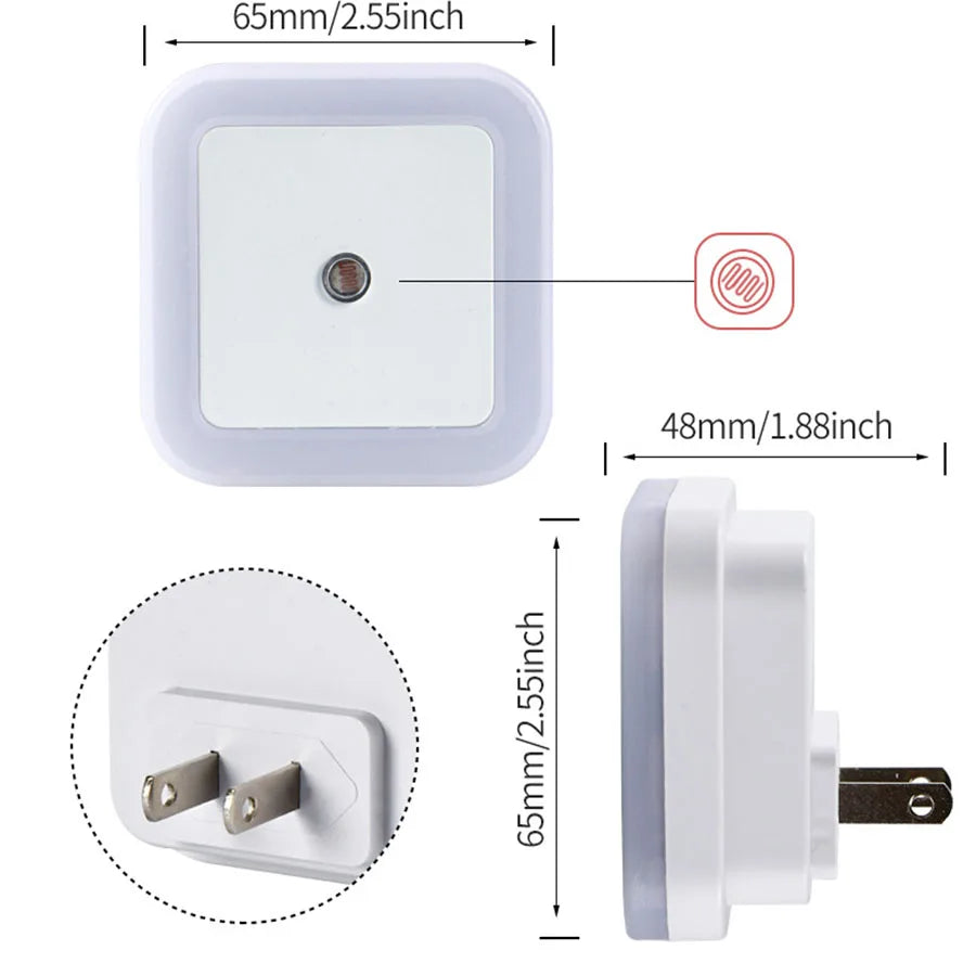 Night Light Led Plug in Dimmable with Auto Dusk to Dawn Sensor