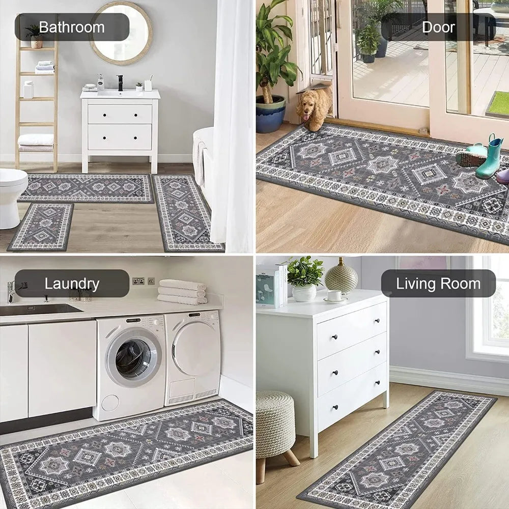 Rug set 3 pieces, washable