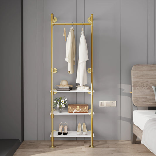 Industrial Pipe Clothing Rack