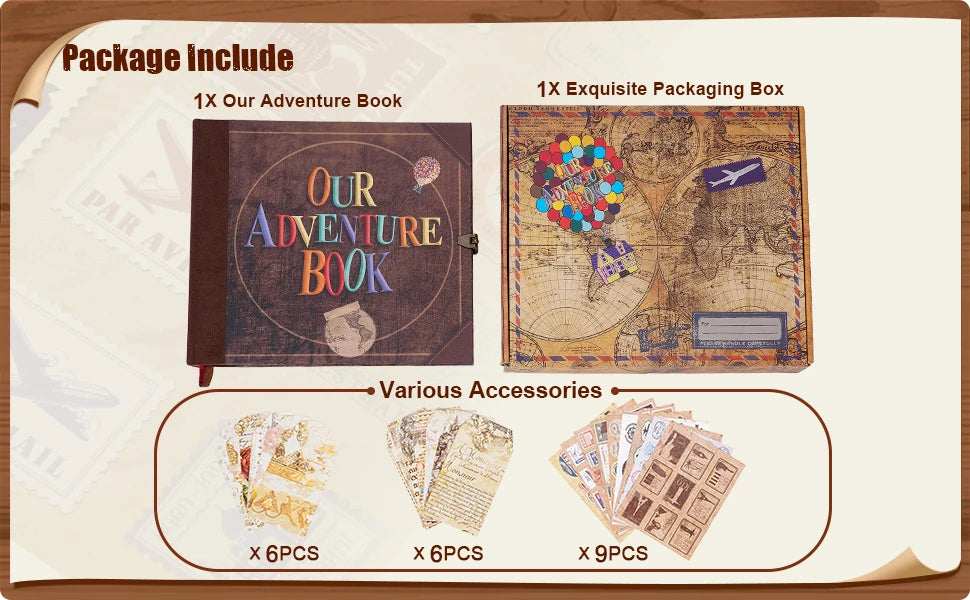 Our Adventure Book 146 Page Photo Album Scrapbook