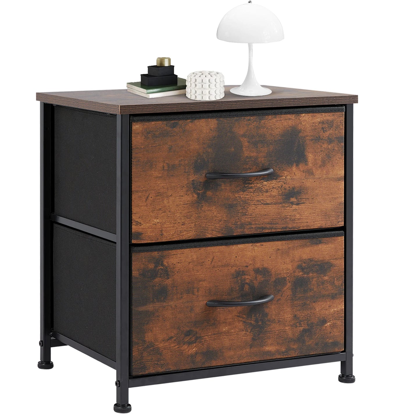 2 Drawers Nightstand