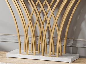 59 inch Gold Entryway Table