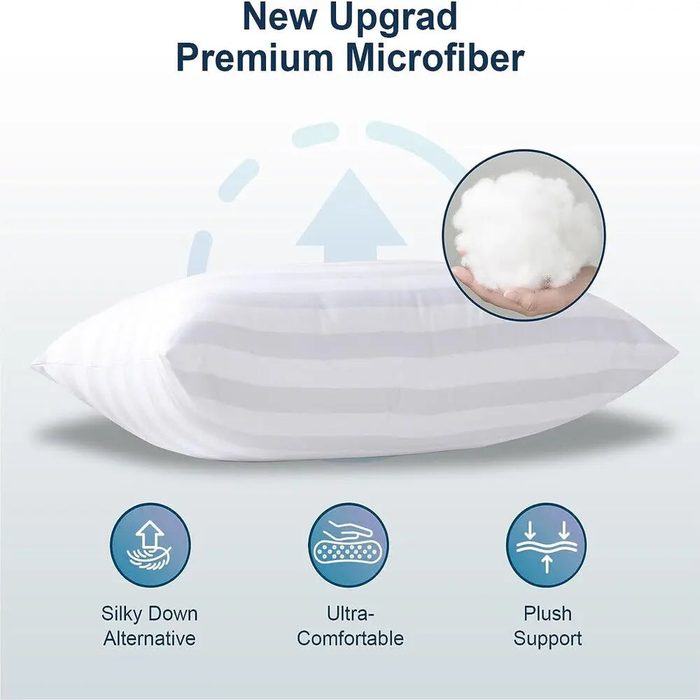 Set of 2 Bed Pillows Standard King