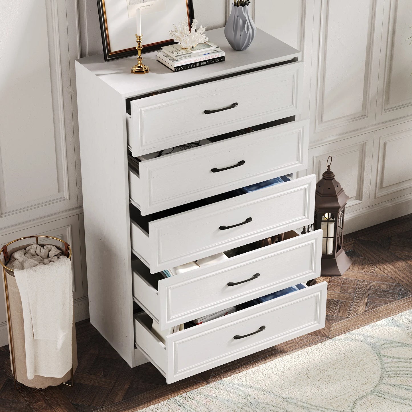 47'' Tall 5 Drawer Dresser