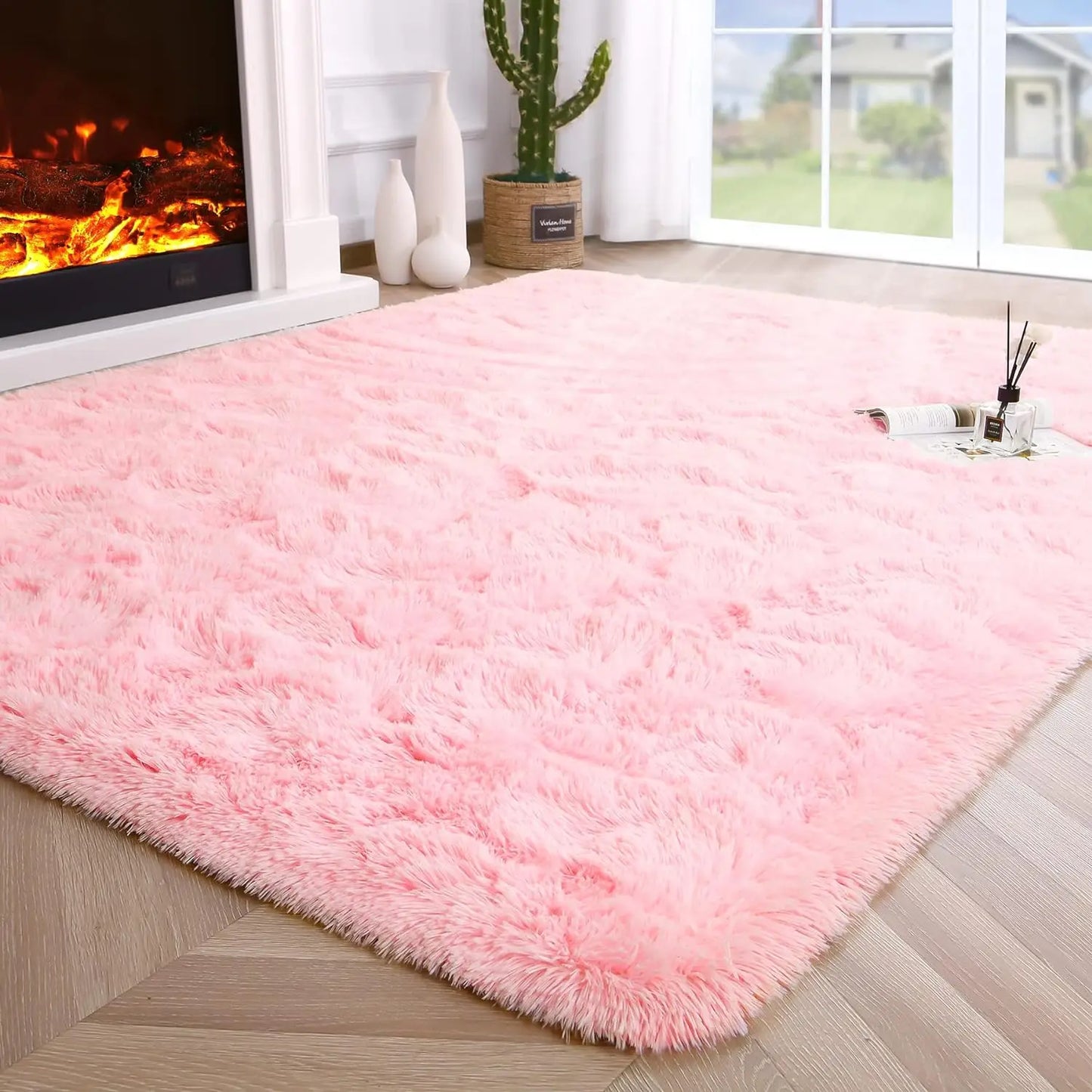 Fluffy Area Rug Non Slip for Hardwood Floors