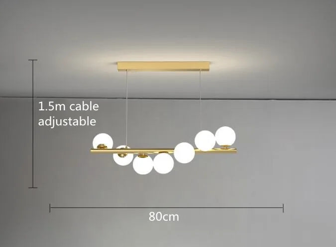 LED Glass Chandelier