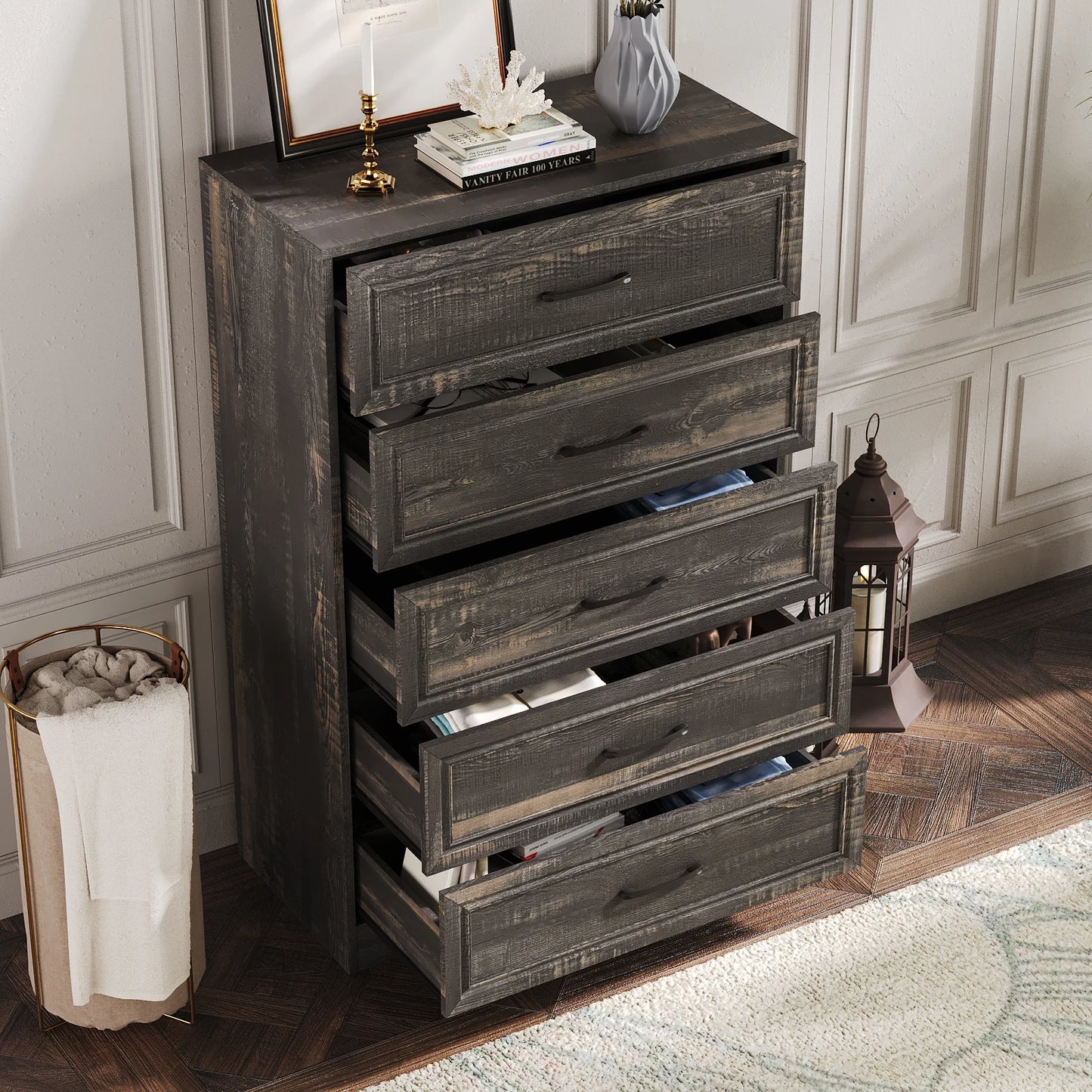 47'' Tall 5 Drawer Dresser