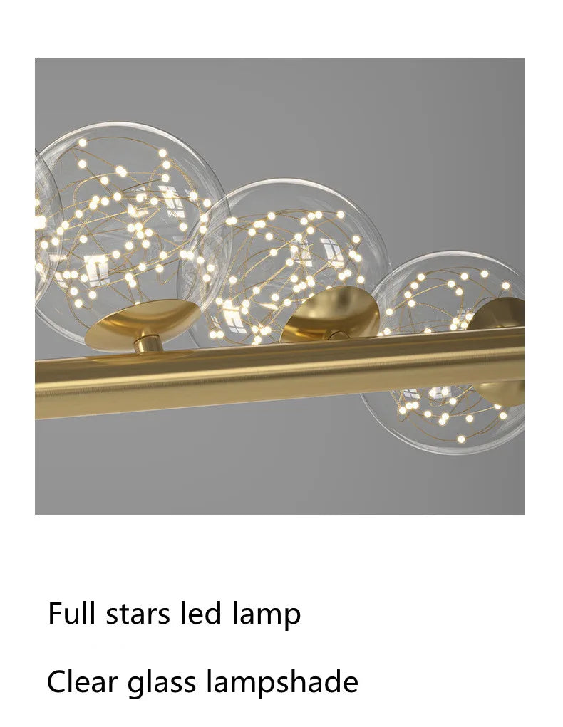 LED Glass Chandelier