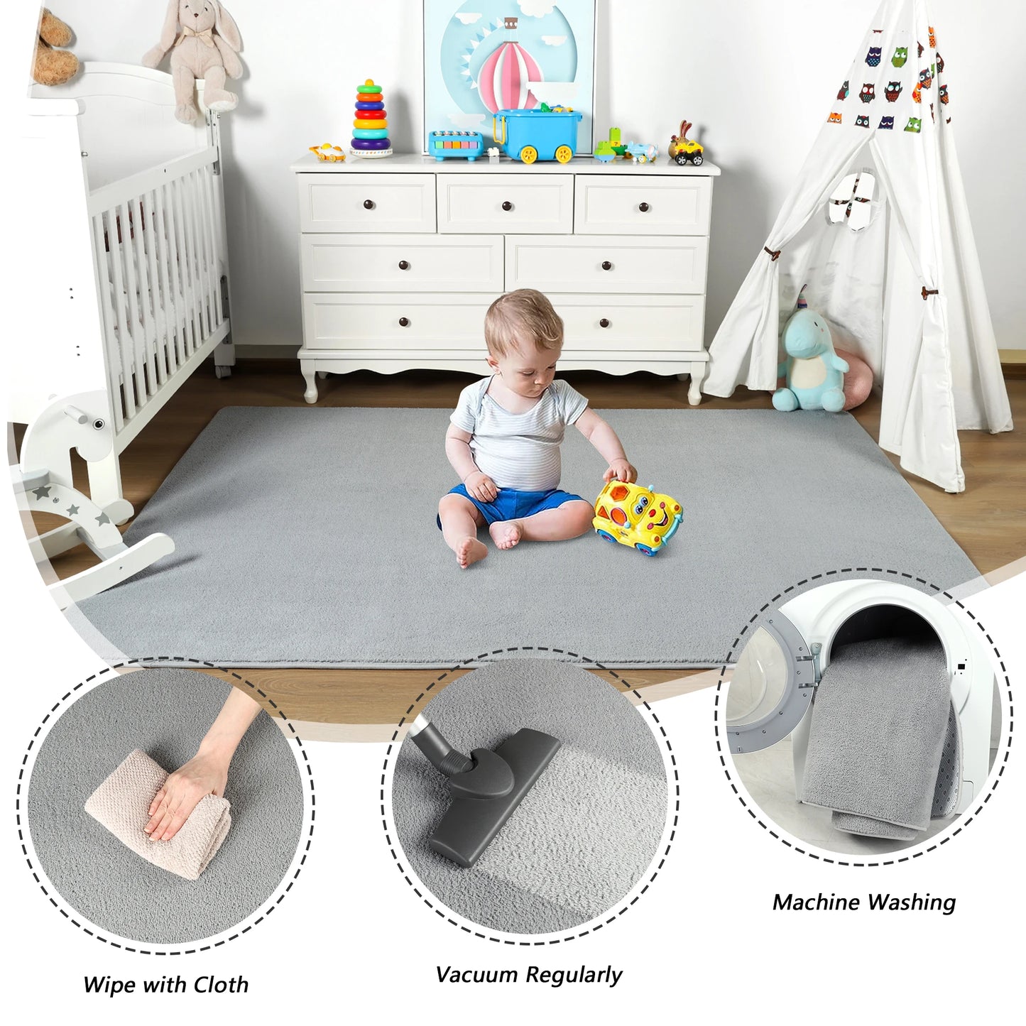 Nonslip Large Soft Floor Rug