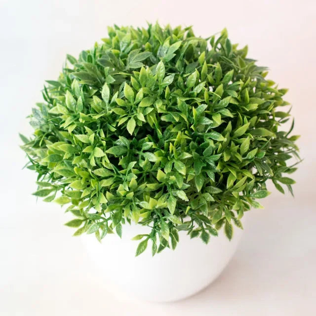Artificial Potted Bonsai Green Small Tree Plants